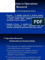 Introduction To Operations Research