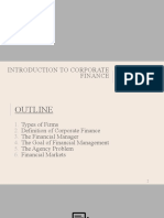Chapter 1 Introduction To Corporate Finance