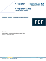 Issue & Action Register Issue & Action Register Guide: Strategic Capital, Infrastructure and Projects