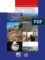 CIUDAD, SOSTENIBILIDAD Y POSCONFLICTO EN COLOMBIA: Santa Marta, Cúcuta, Cali y Barranquilla