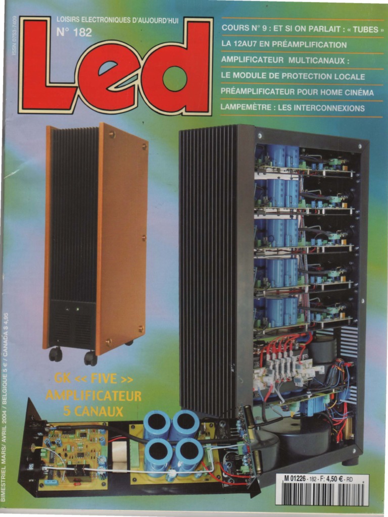 Où Trouvé Des Schemas De Temporisation Pour Preampli à Tubes LED 182 Mars-Avril 2004 PDF | PDF | Tube électronique | Filtre (audio)