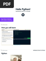 Hello Python!: Hugo Bowne-Anderson