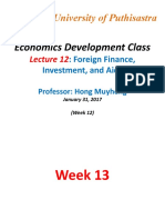 Foreign Finance, Investment, and Aids Class Lecture