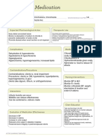 Medication: Expected Pharmacological Action Therapeutic Use