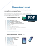 Inchiriere Echipamente IT - RENT