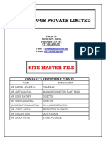 Aries Drugs Private Limited: Site Master File