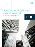 Solutions For IP Optimized Optical Transport: The Cisco Routed Optical Network