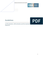 Guidelines On PD and LGD Estimation (EBA-GL-2017-16) - Chapters 1,2,3 (Only PD Estimation Part) PDF