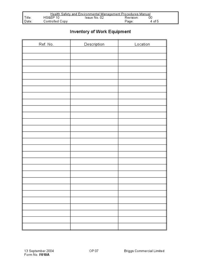 HSE Management Procedures Guide | PDF | Technology & Engineering