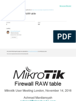 Mikrotik RAW Firewall