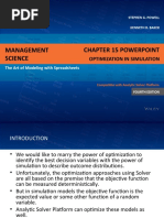 Management Science Chapter 15 Powerpoint: Optimization in Simulation