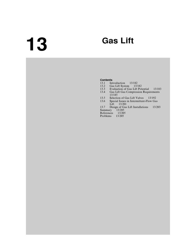 13 Gas Lift 2007 Petroleum Production Engineering PDF PDF