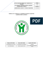 LT-M01 Manual de Limpieza y Desinfeccion de Equipos Laboratorio Clinico PDF