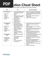 IVF Color Reference Guide | PDF | Saline (Medicine) | Intravenous Therapy