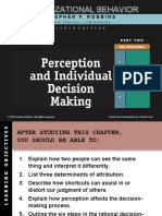 MGT 201 - Chapter 06 (Perception and Individual Decision Making)