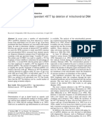 Detection of The Age-Dependent 4977 BP Deletion of Mitochondrial DNA