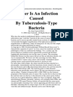 Cancer Is An Infection Caused by Tuberculosis-Type Bacteria