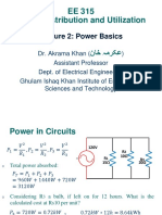 EE 315 Power Distribution and Utilization