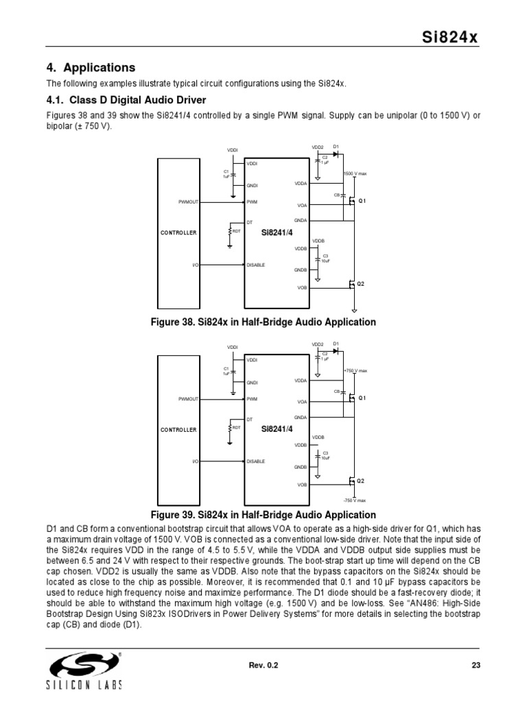 Class D Audio Driver Circuit Guide | PDF | Electronic Circuits | Capacitor