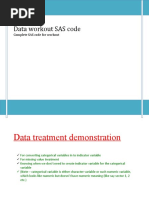 Complete SAS Code For Workout