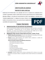 Constitución de Agenda Rifa Virtual PDF