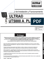 Manual Vehiculo Alarma Ut5000a Plus V2.0 Par-1sonido