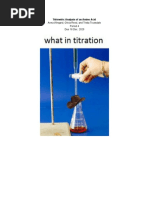 Titrimetric Analysis of An Amino Acid