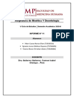 Informe N°11 - Bioética Seminario