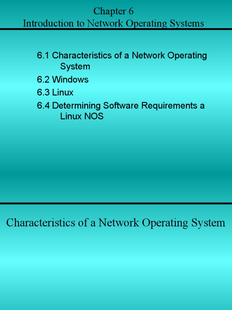 Network Operating Systems | Download Free PDF | Windows 2000 ...
