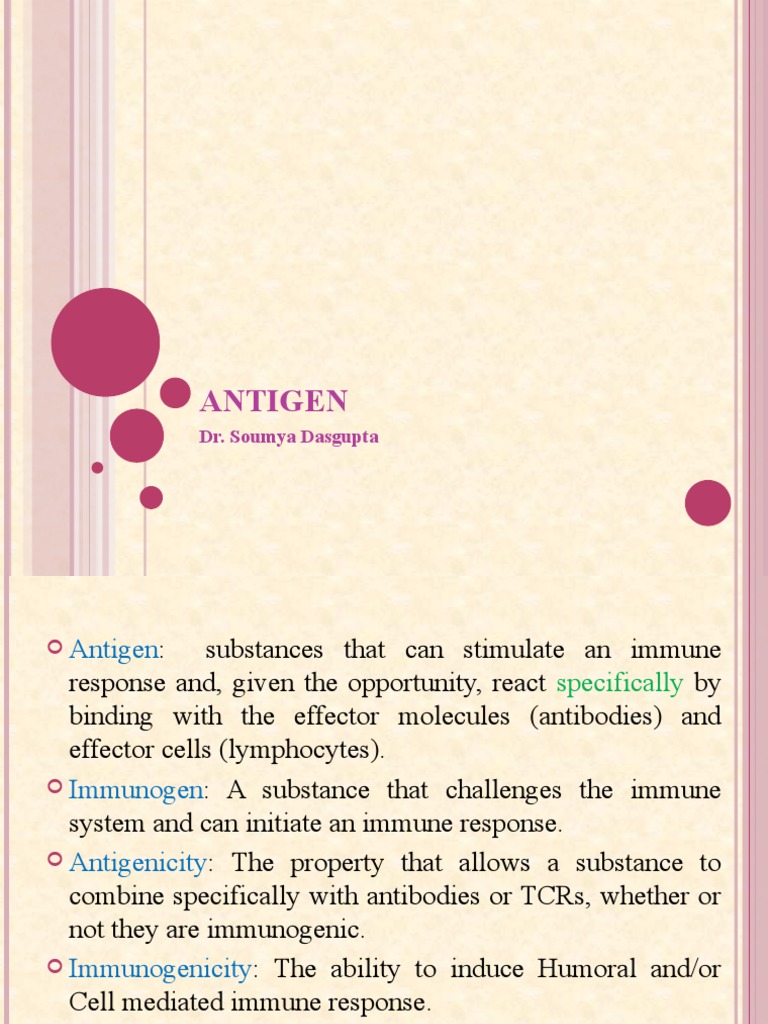 Understanding Antigens Classification, Properties, and Functions PDF