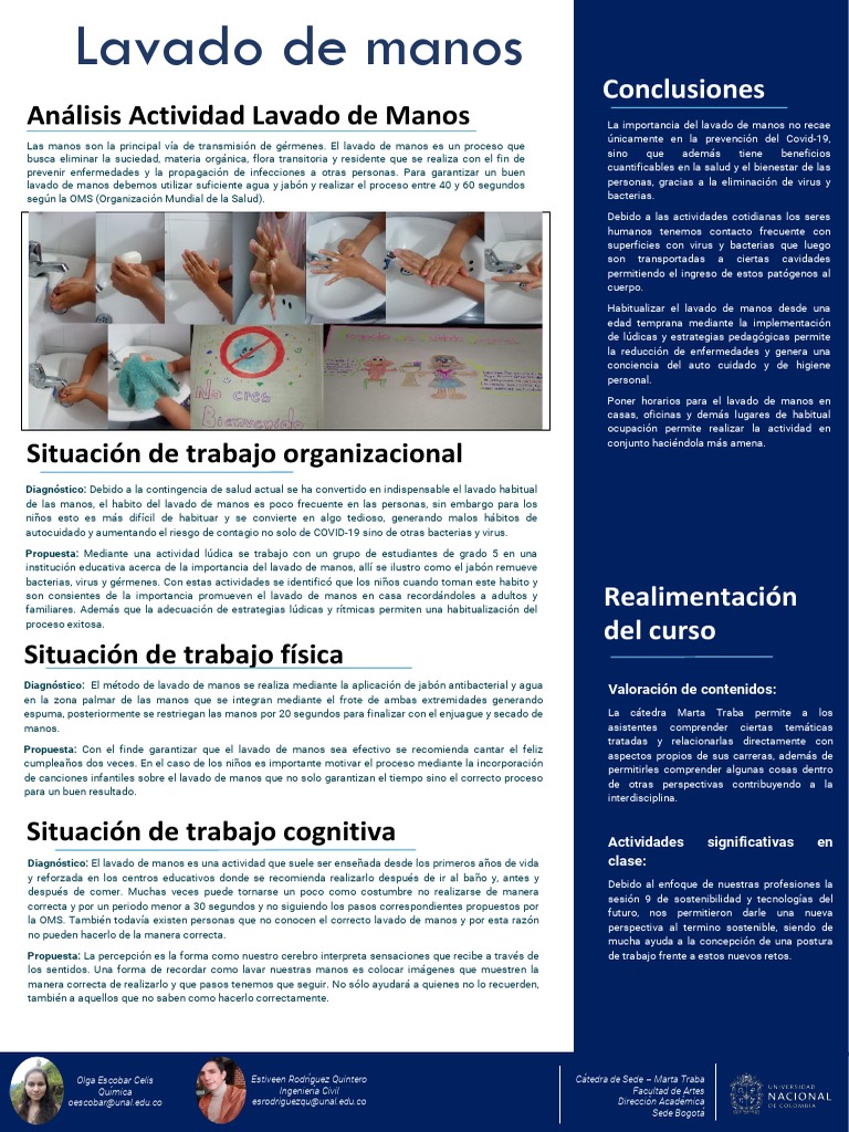 Importancia del Lavado de Manos | PDF | Lavado de manos ...