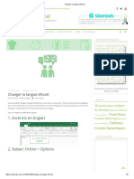 Changer La Langue D'excel PDF