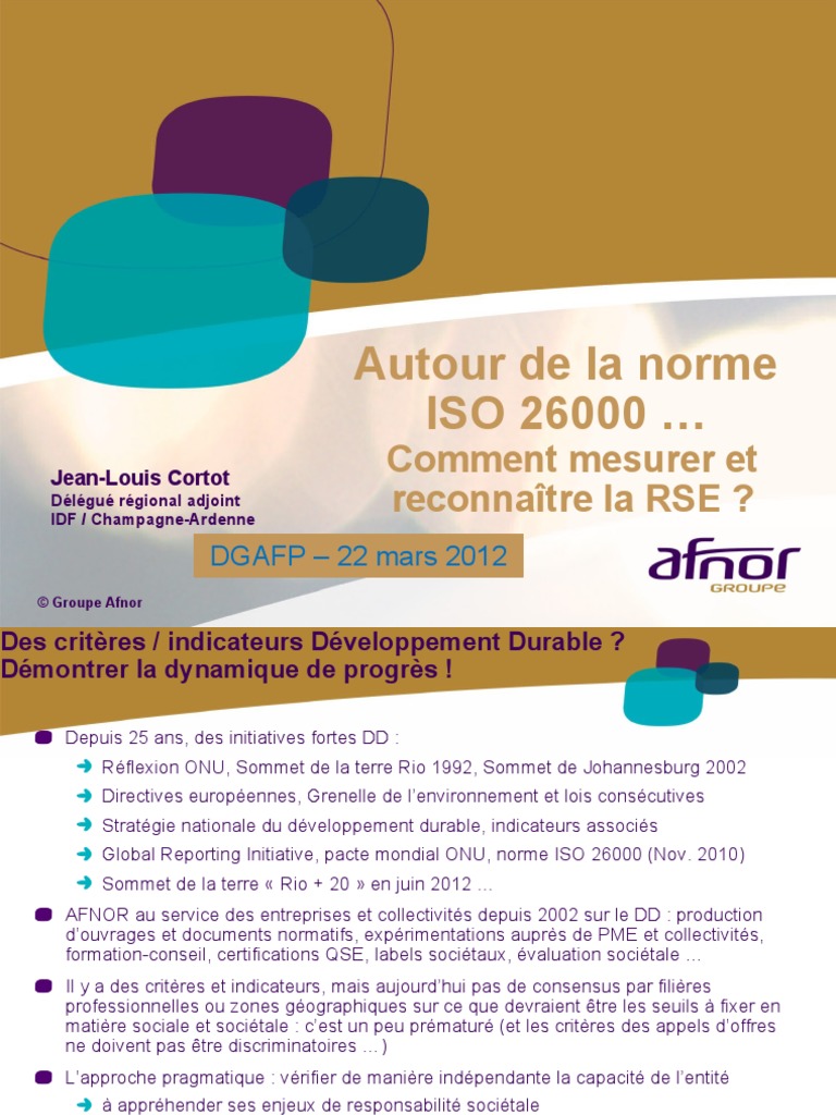 Comment Mesurer Et Reconnaître La RSE ? | PDF | Responsabilité ...