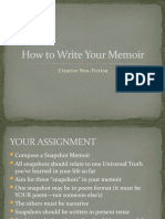 How To Write Your Memoir