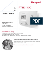 RTH3100C: Non-Programmable Digital Thermostat
