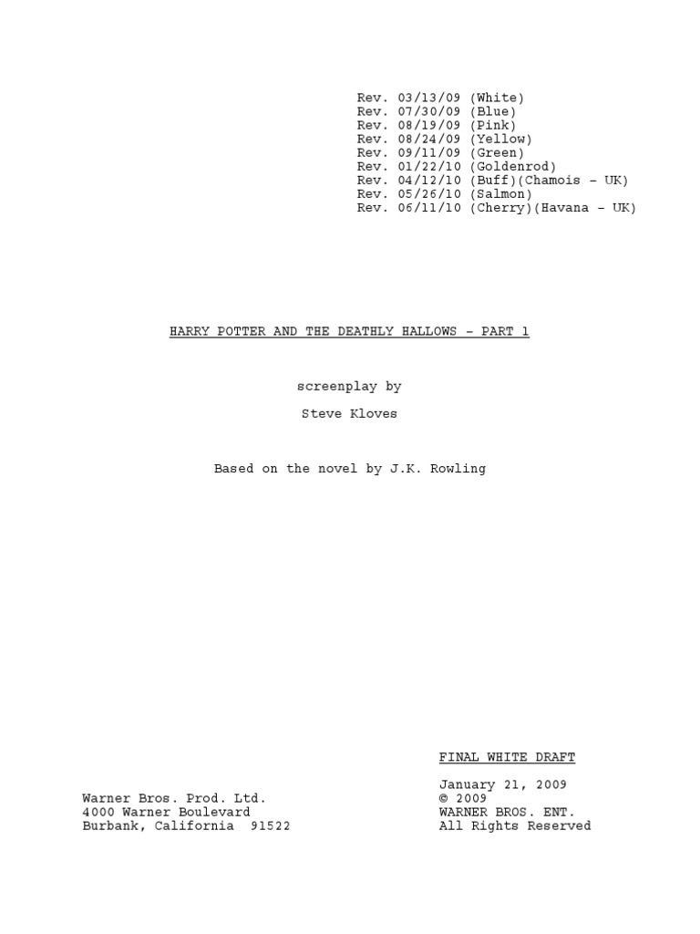 Harry Potter and the Deathly Hallows Part 1 Magic (Paranormal) J