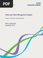 Talent and Talent Management Insights: NHS Leadership Academy 201 5