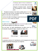 Les métiers de boulanger  pilote d’avion et ambulancier production - madrassatii.com