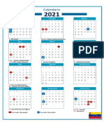 Calendario de Feriados Bancarios y Nacionales 2021