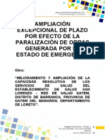 1.0 SOLICITUD DE Amp. Excep Plazo