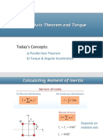 Parallel Axis Theorem and Torque