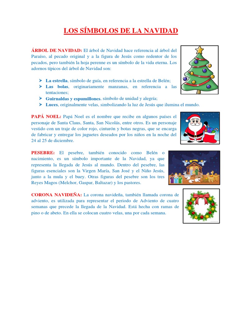 Símbolos de la Navidad y su Significado | PDF | Arte | Poesía