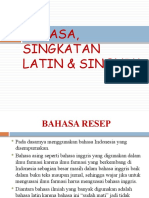 Bahasa Latin Dan Dosis