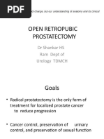 Open Retropubic Prostatectomy: DR Shankar HS Ram Dept of Urology TDMCH