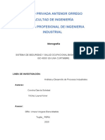 Sistema de seguridad y salud ocupacional basada en ISO 45001 para una curtiembre