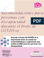 Discapacidad y COVID 19