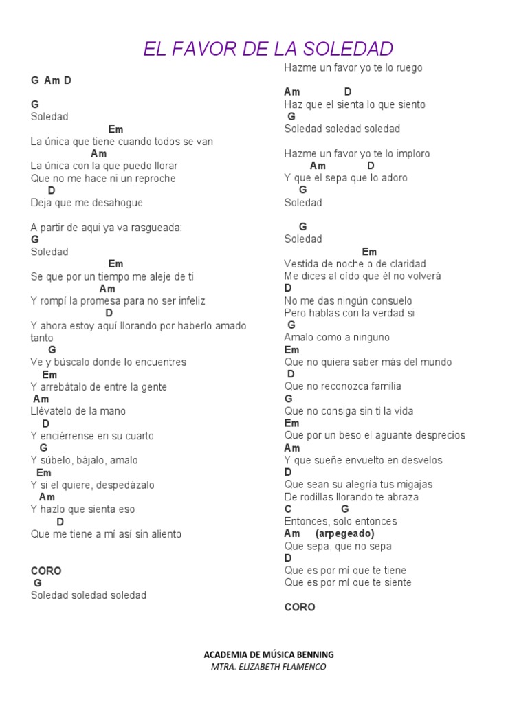 Letras y acordes de 