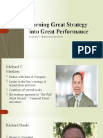 Turning Great Strategy Into Great Performance