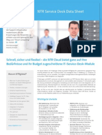 NTR Service Desk Data Sheet - German