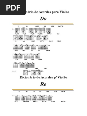 Dicionário de Acordes para Violão, PDF, Teoria do Xadrez